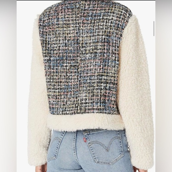 Kendall+ Kylie  Mixed Media Zip up Jacket - Picture 3 of 7